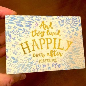 NEW And they lived Happily Ever After prayer box.